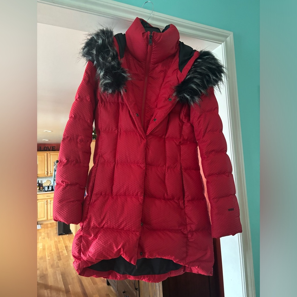 Red North Face Parka